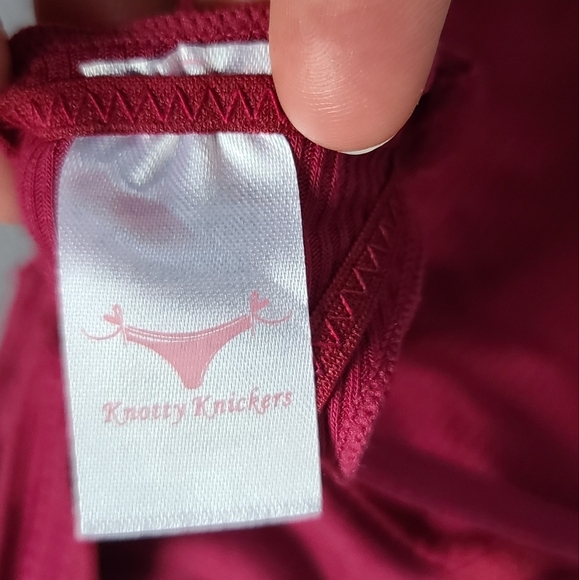 NEW Knotty Knickers Thong size S - Picture 3 of 5